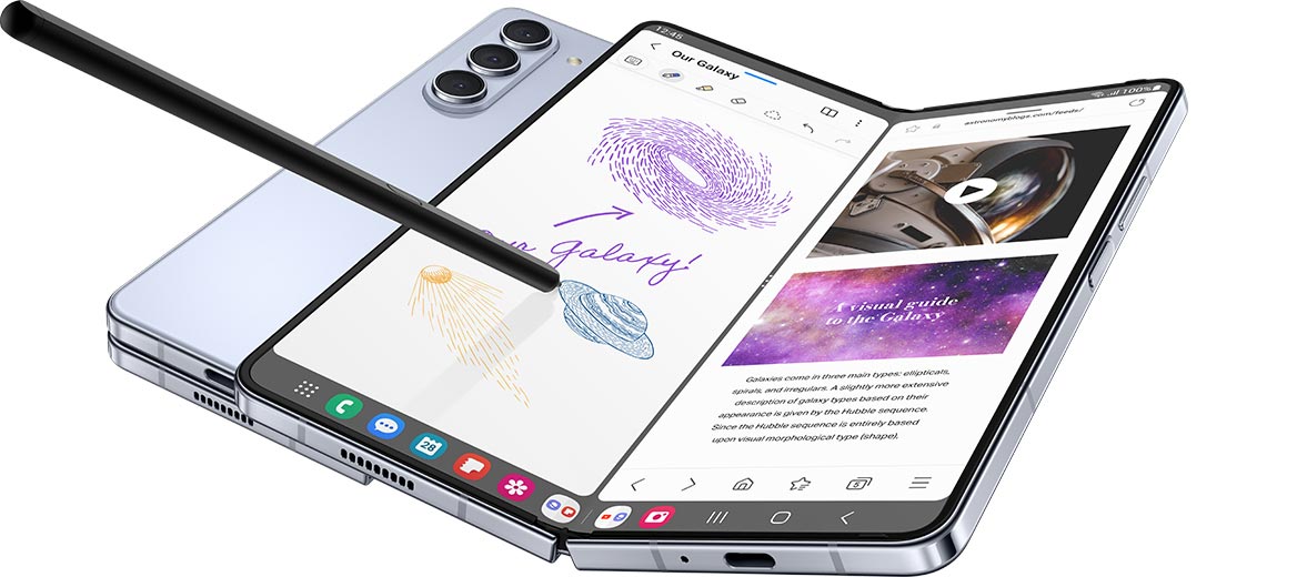 galaxy z fold5 highlights multitasking