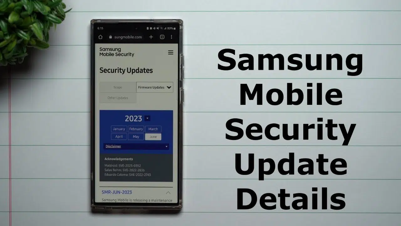 Samsung Security Updates