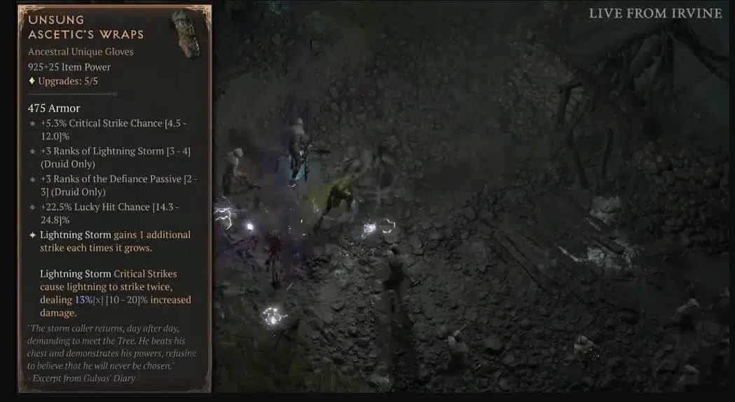 Diablo 4 Season 3 Unsung Ascetic's Wraps