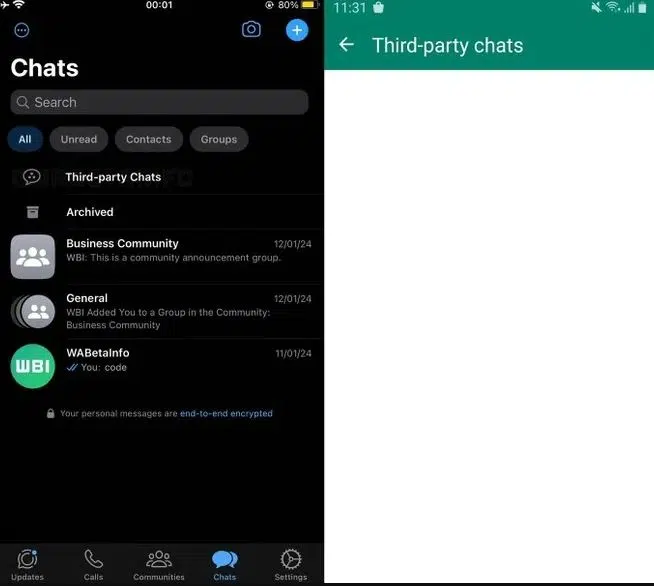 WhatsApp Allows Messaging Integration with Telegram & Others (1)