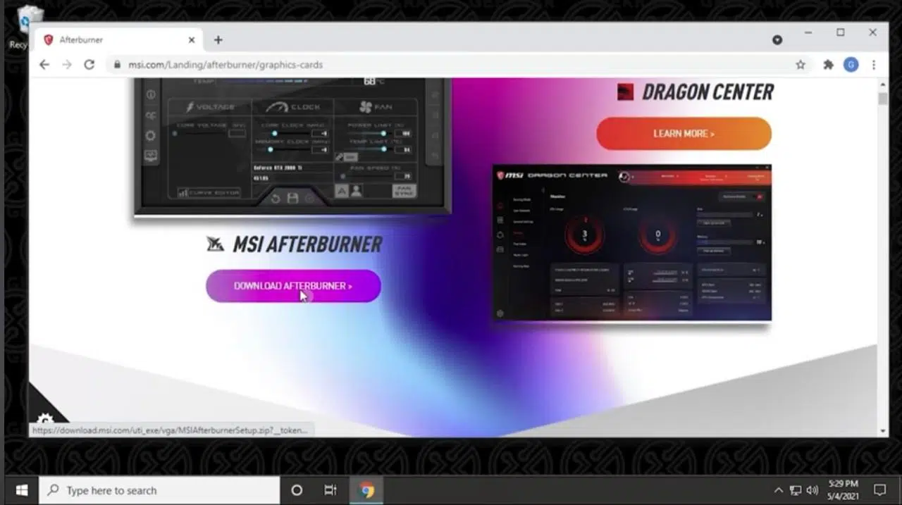 How To Use MSI Afterburner Download, Installation, Setup, On Screen Display and Overclocking of GPU (3)