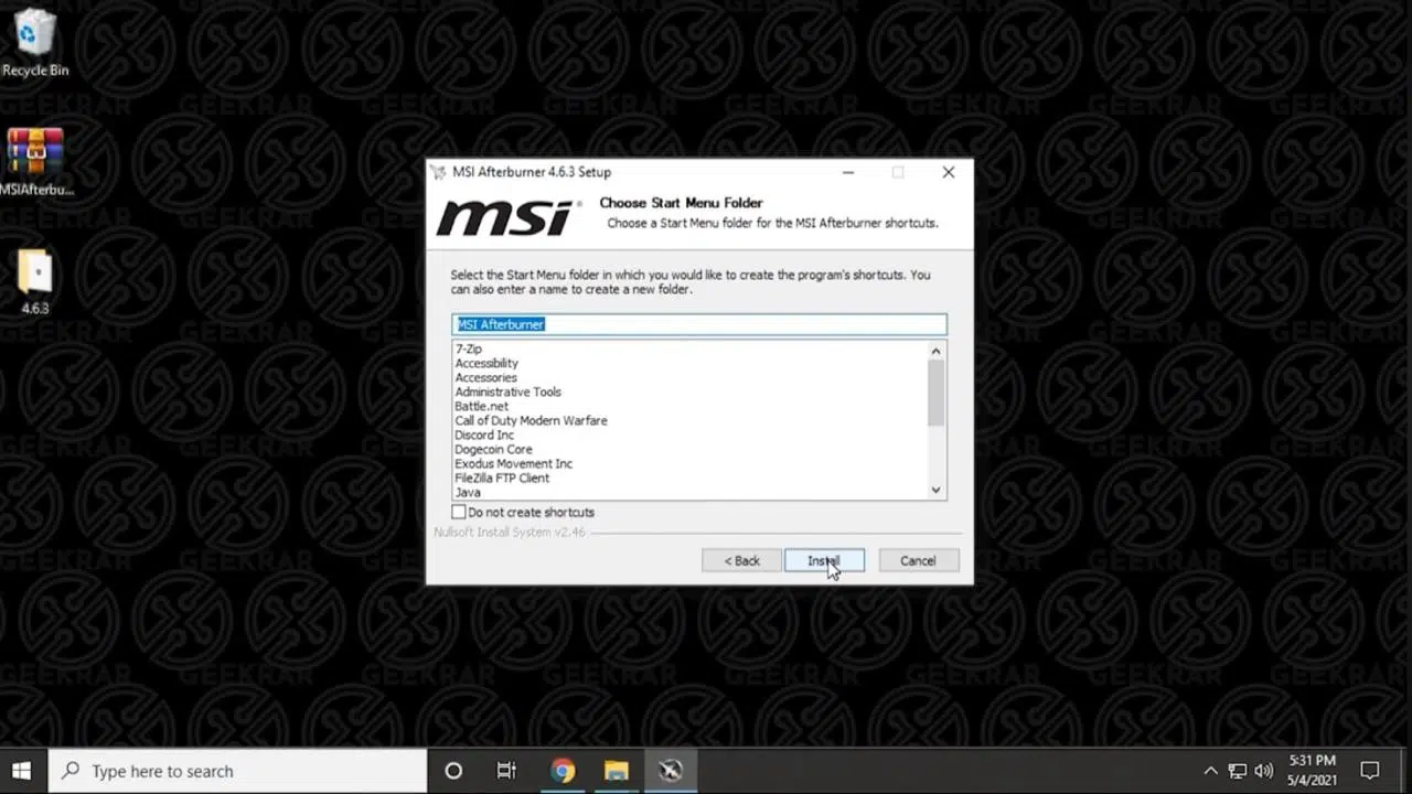 How To Use MSI Afterburner Download, Installation, Setup, On Screen Display and Overclocking of GPU (9)