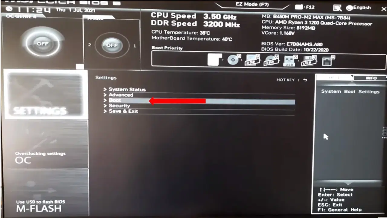 How to Access MSI Boot Menu (2)