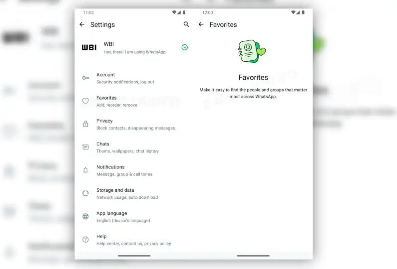 WhatsApp Introduces 'Favorites' Feature Following Instagram's 'Best Friends'