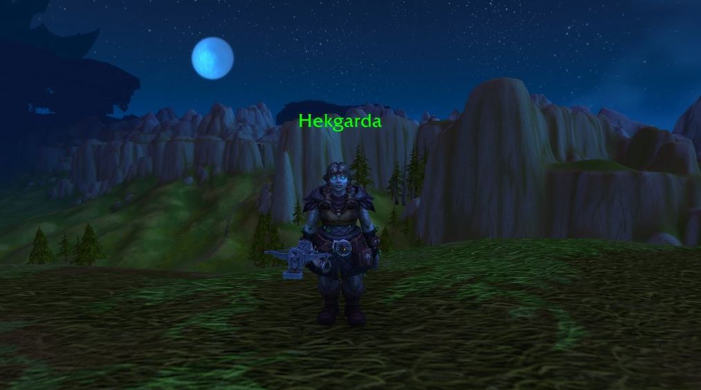 Hekgarda can be found on Hunter Rise, gazing over Mulgore