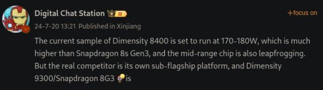 Dimensity 8400 Outperforms Snapdragon 8s Gen 3 on AnTuTu