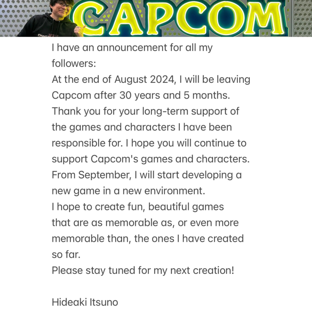 Hideaki Itsuno Leaves Capcom After 30 Years of Iconic Games (1)