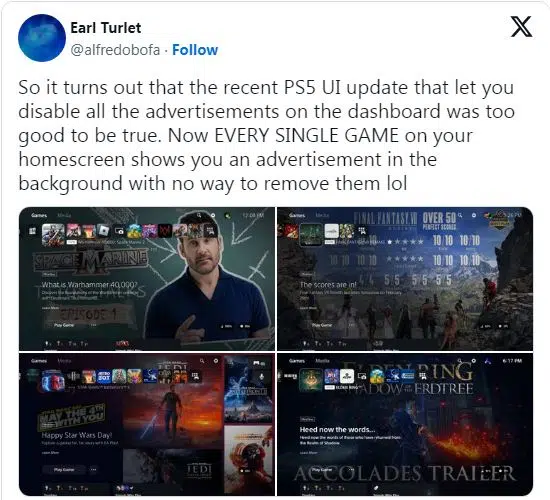 A bug not a feature on PS5 (2)