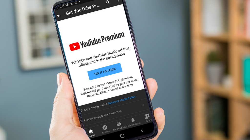 YouTube Premium Free Trial