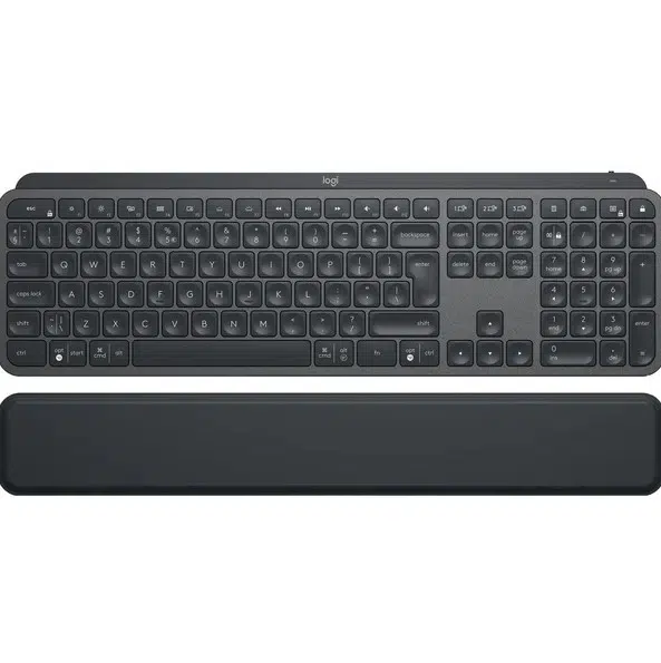 Logitech MX Keys Plus Advanced Wireless Illuminated Keyboard With Palm Rest