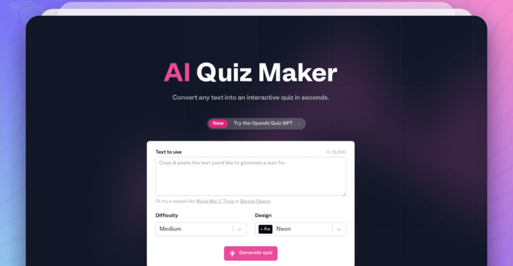 AI Quiz Generator