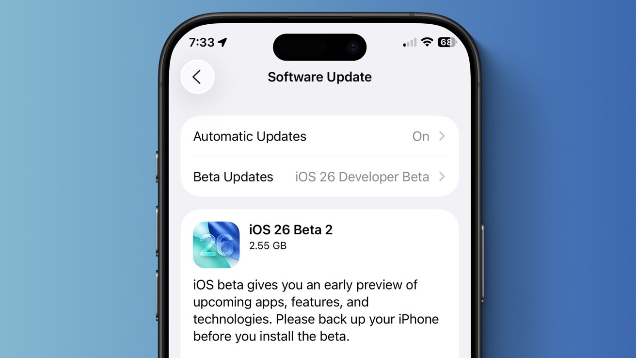 iOS 26 Beta 2