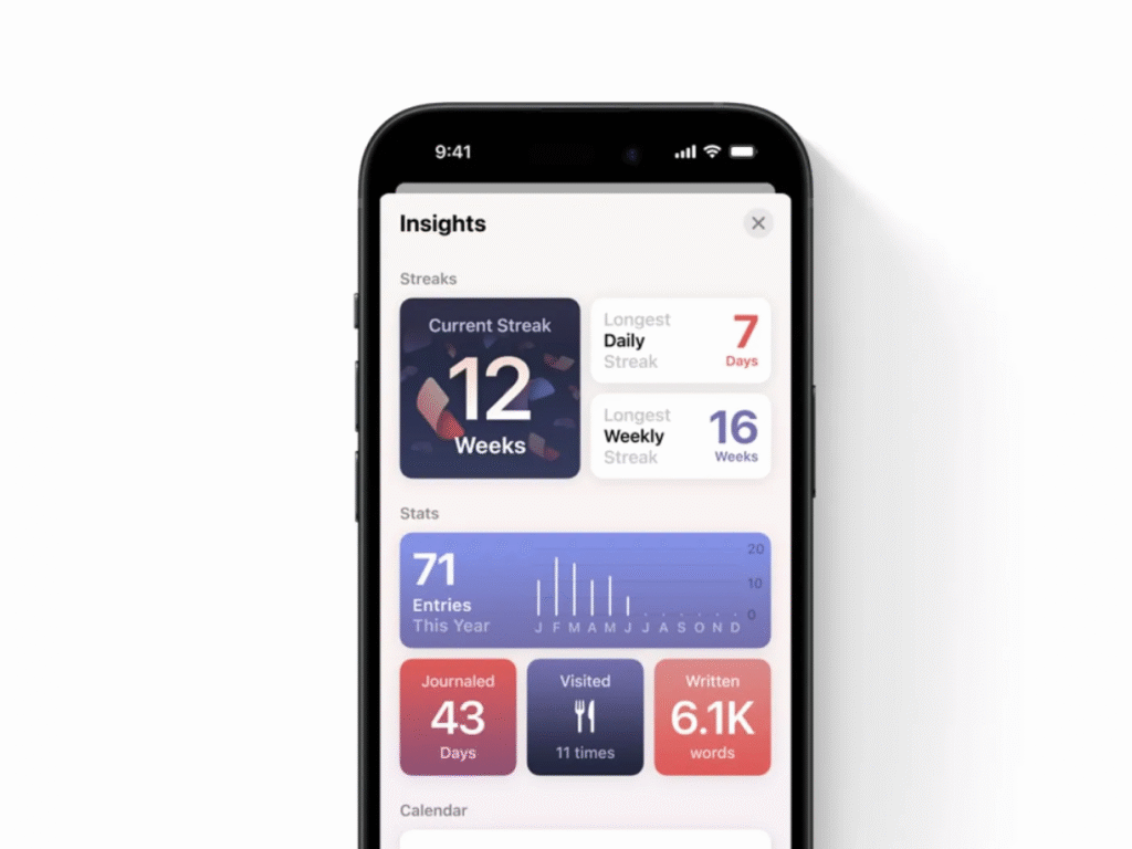 iOS 18 Journal App