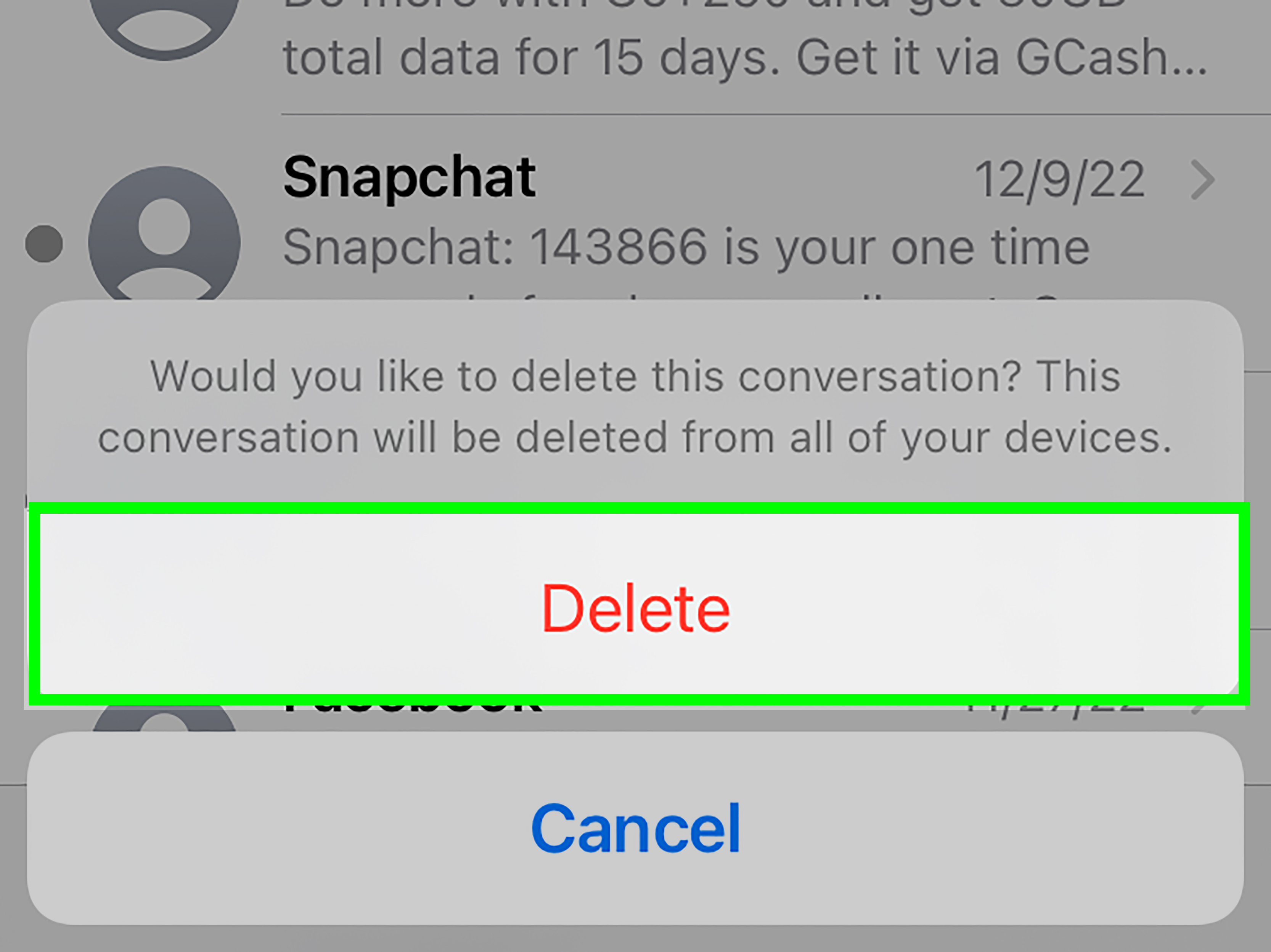 iCloud Messages