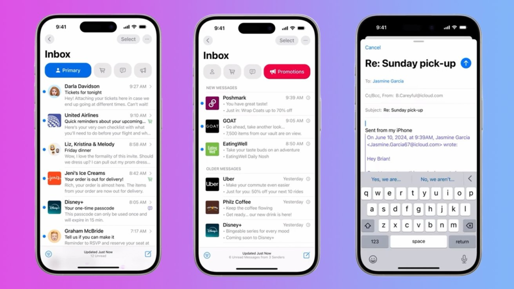 Apple Mail iOS 18.2