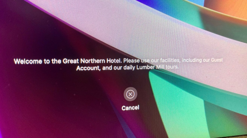 macOS Lock Screen Messages